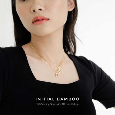 Jual Dear Me Jewelry Initial Bamboo 