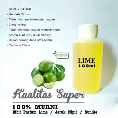 Bibit Parfum Jeruk Nipis 100 gram Biang Parfum Lime 100gram