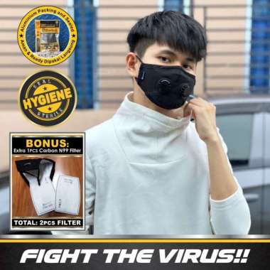 MASKER RESPIRATOR SHERLOCK with DUAL VALVE with N99 CARBON FILTER