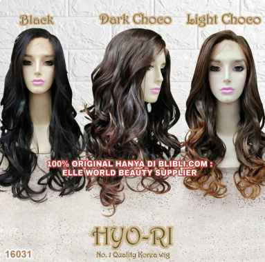 RAMBUT PALSU LACE FRONT WIG LACE FULL WIG WANITA PANJANG 60 CM CURLY KERITING WAVE WIG CEWEK KOREA N