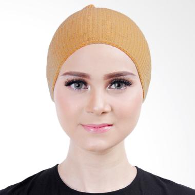 Cantik Kerudung Lizzie Inner Rajut Bandana - Camel