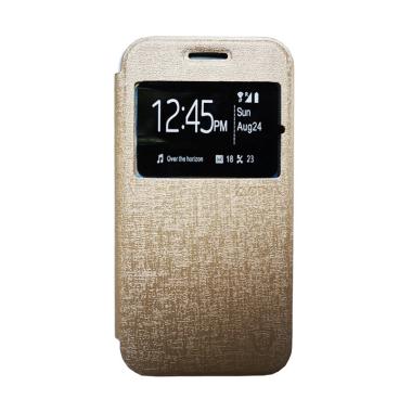 ZAGBOX Flip Cover Casing for Oppo F3 Plus or R9S Plus - Gold