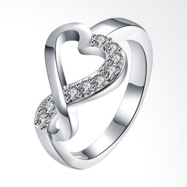 Bella & Co Ring LKNSPCR832-8 Aksesoris Cincin Lapis Silver