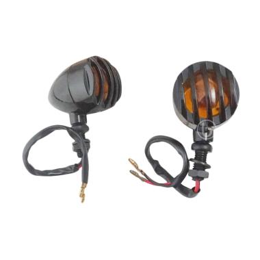 MorTech Retro Tralis Lampu Sein Mot ... si for New Vixion - Hitam