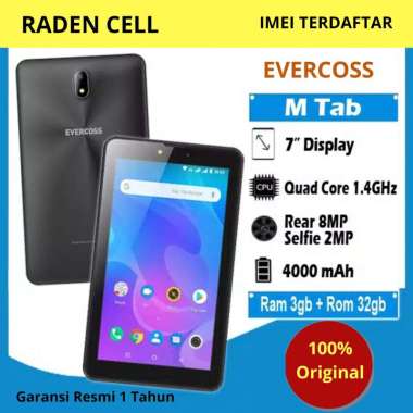 Evercoss MTab Ram 3/32 GB Tablet Android 4G Murah Tab Android 4G Murah Tablet 4G Tab 4G Garansi Resm