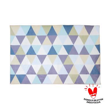 Mendekor Kaba Modern Scandinavian Karpet Lantai - Blue Tosca