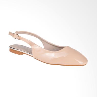 Papercut Shoes GZ 02 Xianggelula 7182-12 Slingback Flat Shoes - Beige