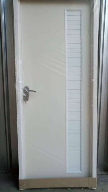 Pintu Kamar Tidur Utama PVC Motif Aluminium Warna Putih JUMBO Xtra