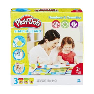 Play-Doh B3406 Shape and Learn Numbers and Counting Mainan Anak Multicolor