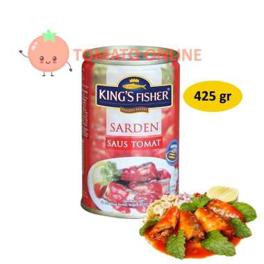 King's King Fisher Sarden Saos Saus Tomat 425 gram gr G / 425gr