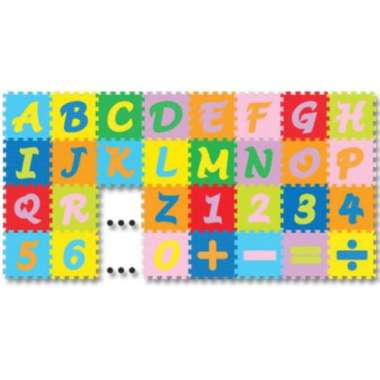 Evamat Abjad Angka Mini 15x15 cm (40 pcs)