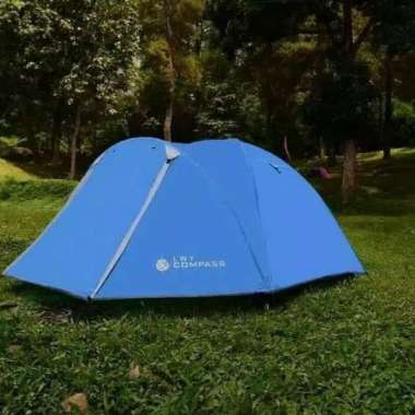 tenda compass fiber 4-5 orang tenda compass dome fibre 4-5p waterproof camping tent double layer bir