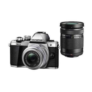 Olympus OM-D EM10 Mark II Double Ki ... amera Mirrorless - Silver
