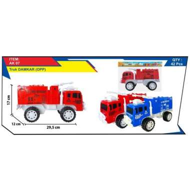 Truk Pemadam Kebakaran Damkar OPP / Mainan Truk Konstruksi / AK07