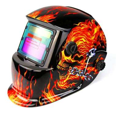 Helm Las - Helm Las Otomatis Gelap - Masker Las Otomatis - Topeng Las Otomatis - Pelindung Mata - Pe
