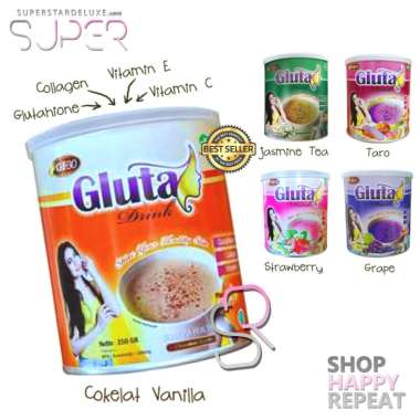 Gluta Drink ORIGINAL - Minuman Pemutih Kulit + Anti Aging + COLLAGEN
