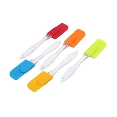 SUTIL SPATULA KUE - Spatula Silikon Pengaduk Kue Adonan Anti Lengket