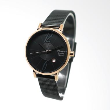 Alexandre Christie 2637 Jam Tangan Wanita - Rose Gold Black