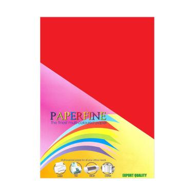 Paperfine Plano Kertas HVS - Red [61 x 86 cm/ Isi 100 Lembar] Red