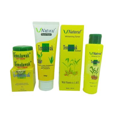 Temulawak Paket Cream Plus Facial Foam Dan Toner Temulawak Paket Cream Plus Facial Foam Dan Toner