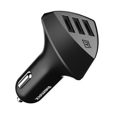 Remax RCC-304 Aliens Series 4.2A Ch ... 3 USB Car Charger - Black