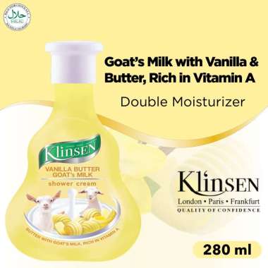 Sabun Mandi Cair Klinsen Shower Cream Vanilla Butter 280 ml