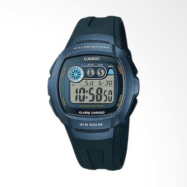 CASIO Standar W-210-1BVDF Alarm Chrono WR 50M Jam Tangan Wanita