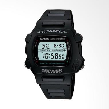 Casio Standar W-740-1VS WR 100M Jam Tangan Wanita - Black Black