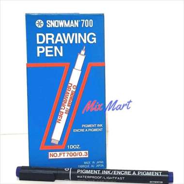 Pen Drawing Snowman 700 0.3 FT700/0.3 Biru