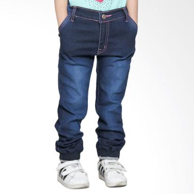 Versail S5243 Kids Celana Jeans Panjang Junior Jogger Pants - Biru
