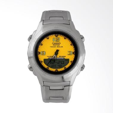 Casio Edifice Illuminator Stainless Steel Jam Tangan Pria - Silver EF-S12D-9AV Silver