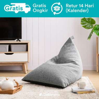 Dekoruma Lobo Mini Bean Bag Sofa Plus Isi Dark Grey
