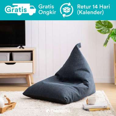 Dekoruma Lobo Mini Bean Bag Sofa Plus Isi Mystic Blue
