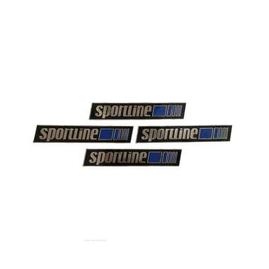 Mulyocreative Bagde Emblem Sportline Plat Motor Mercedes W201 W124 Sportline / 1 Pcs