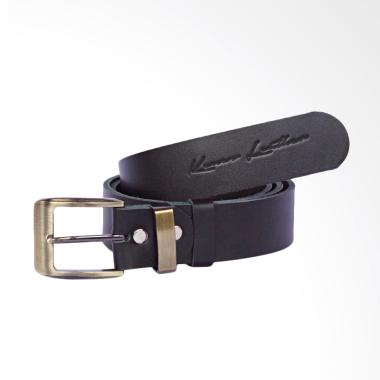 Kenes Leather Belt Tali Pinggang Pria - Black