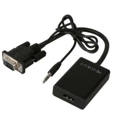 CONVERTER CABLE VGA HDMI ADAPTER CABLE 3.5MM AUDIO VIDEO TV BOX PS3 PS4 HDTV PC LAPTOP PROJECTORVGA