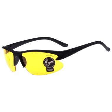 OULAIOU Anti UV Kacamata Sepeda - Black Yellow 3106