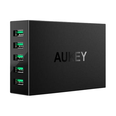 Aukey 5 Port USB Charging Station 50W (PA-U33) - Hitam