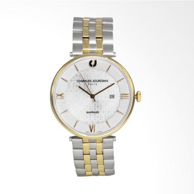 Charles Jourdan Jam Tangan Pria [CJ1008-1113] Silver/Gold