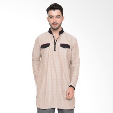 Zayidan Baju Muslim Gamis Pakistan Pria - Cream