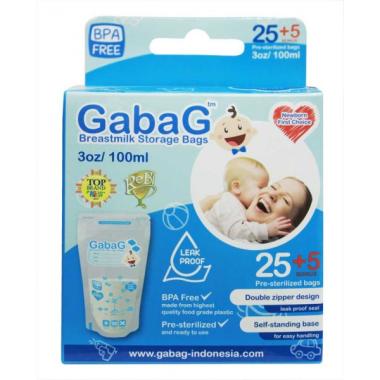 Gabag Breast Milk Bag Kantong ASI - Biru [100 mL]
