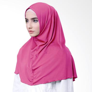 Hijab Najwa Kaos Katun TC Premium Jilbab Instan - Rose Pink