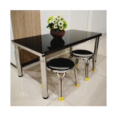 Little Tiger Meja Ruang Tamu Gratis Empat Kursi Stainless