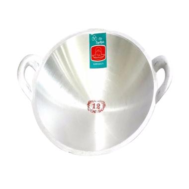 Tiga Roda no.12 Aluminium Wajan Kuali [30 cm] Silver