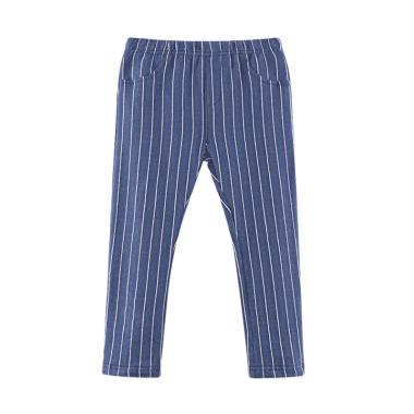 Mom n Bab Long Pants Blue Sapphire Stripe Celana Anak Perempuan