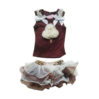 Zara Baby Ma Petite Brown Flower Ro ... Setelan Baju Anak - Brown