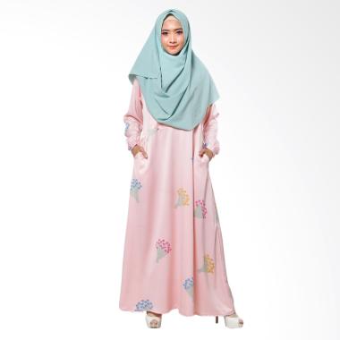 SOFEYA Almeera Syar'i Gamis Ibu Menyusui - Pink