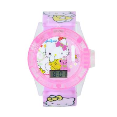 OEM Hello Kitty Projector Jam Tangan Anak Perempuan - Light Pink
