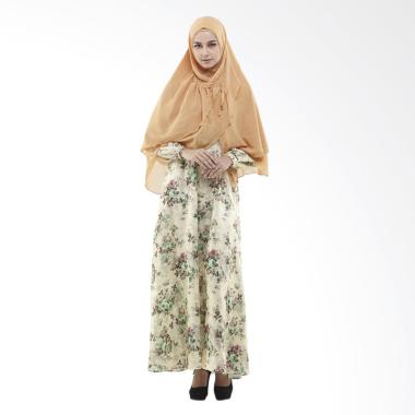 Zayani Alda Maxmara Satin Dress Gamis - Hijau