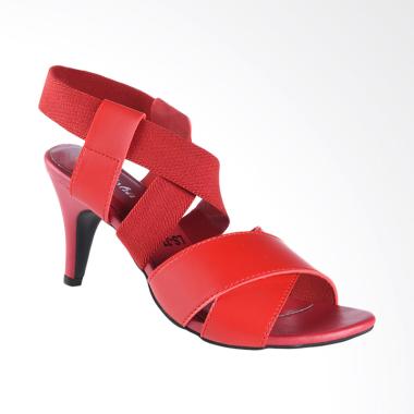 Lakeisha H_04_17 Poppy Sepatu Heels Wanita - Red